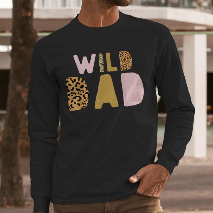 Wild Wild Dad Two Wild Birthday Outfit Zoo Birthday Animal Men Long Sleeve T-Shirt