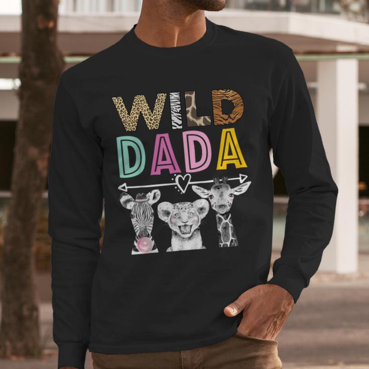Wild Dada Zoo Theme Birthday Safari Jungle Matching Party Men Long Sleeve T-Shirt