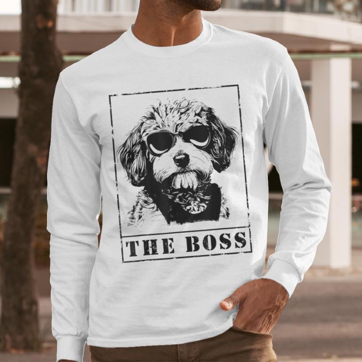The Cavapoo Boss Mom Dad Dog Lover Men Long Sleeve T-Shirt