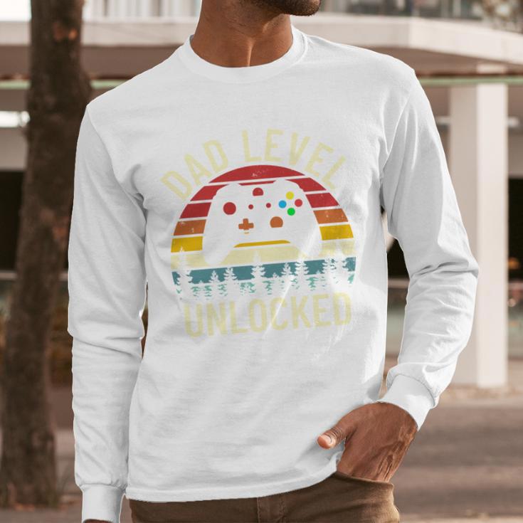 Cute Vintage Dad Level Unlocked Funny Gamer New Daddy Father Men Long Sleeve T-Shirt Cute Vintage Dad Level Unlocked Funny Gamer New Daddy Father Men Long Sleeve T-Shirt