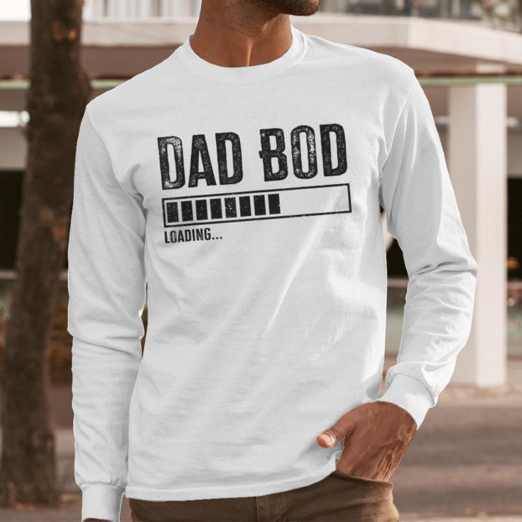 Dad BOD Loading 2024 Dad Fathers Day Baby Announcement Men Long Sleeve T-Shirt