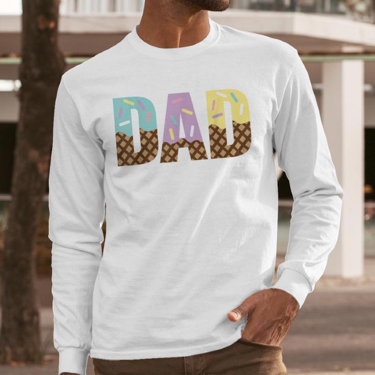Dad Of The Sweet One Ice Cream 1st First Family Father's Day Men Long Sleeve T-Shirt