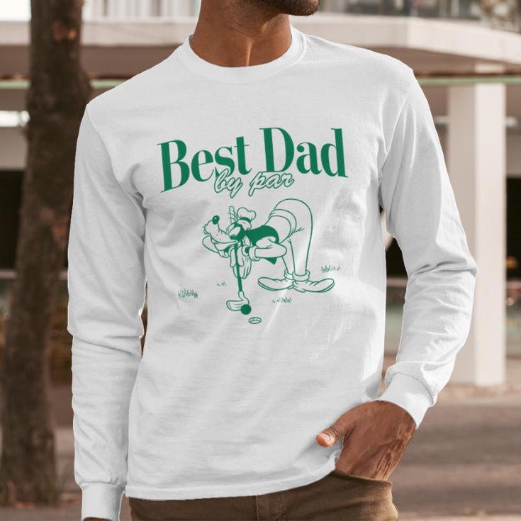 Disney Mickey & Friends Father's Day Best Dad Goofy Big Logo Men Long Sleeve T-Shirt