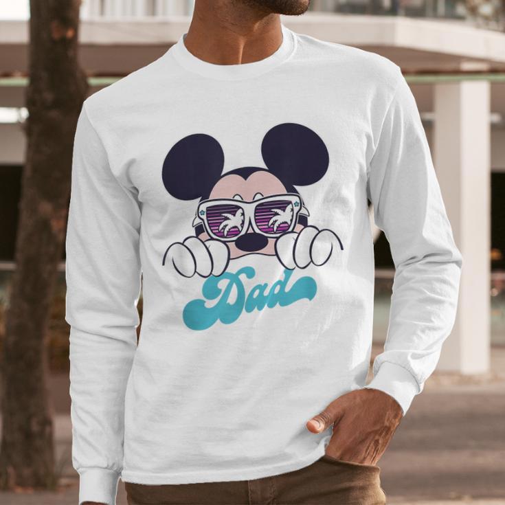 Disney Mickey And Friends Cool Mickey Summer Vibes Dad Logo Men Long Sleeve T-Shirt