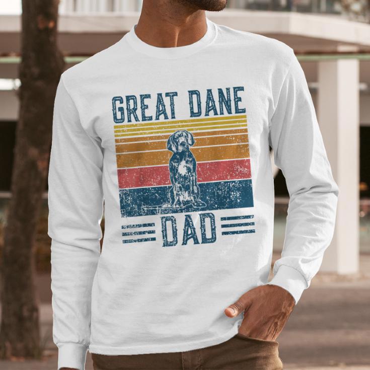 Dog Dad Vintage Great Dane Dad Men Women Kids Men Long Sleeve T-Shirt