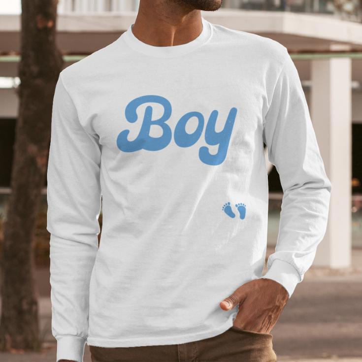 Expecting Dad Of Boy Est 2026 Father's Day Son-Dad To Be Men Men Long Sleeve T-Shirt