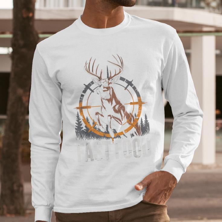 Fast Food Deer Hunting Hunter Dad Tail Buck Men Long Sleeve T-Shirt Fast Food Deer Hunting Hunter Dad Tail Buck Men Long Sleeve T-Shirt