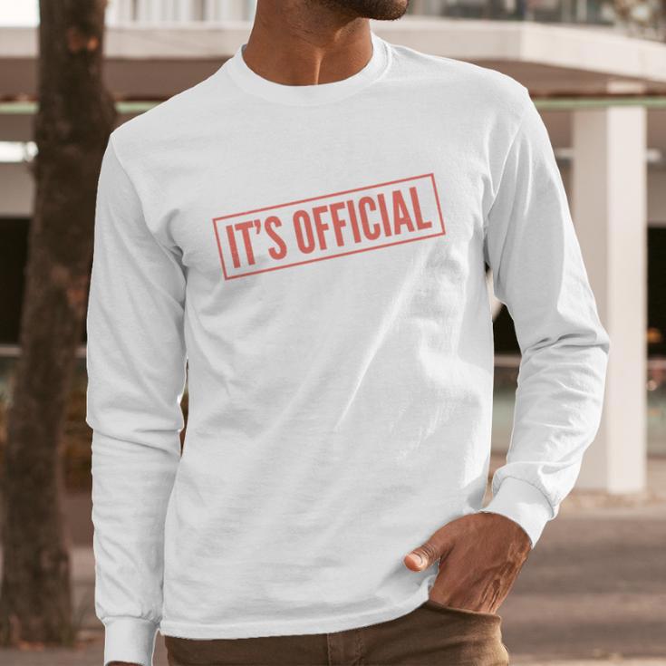 It's Official I'm The Favorite Daughter From Dad Mom Men Long Sleeve T-Shirt