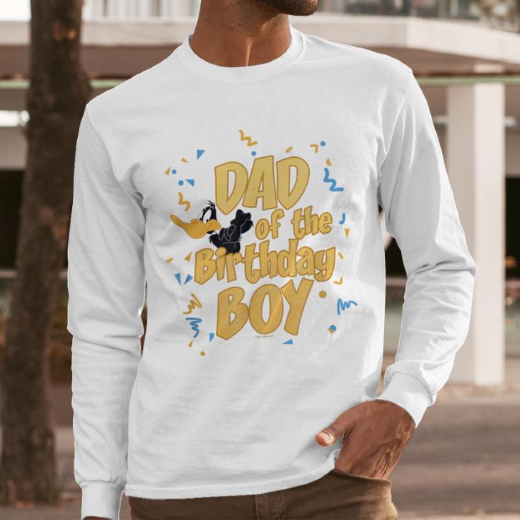 Looney Tunes Birthday Daffy Duck Dad Of The Birthday Boy Men Long Sleeve T-Shirt