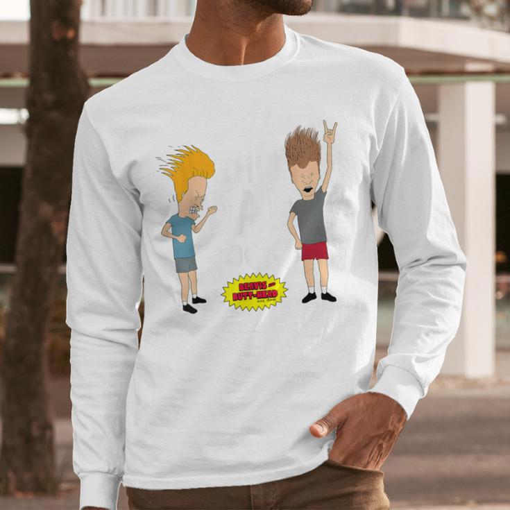 MTV Beavis And Butthead This Dad Rocks Men Long Sleeve T-Shirt MTV Beavis And Butthead This Dad Rocks Men Long Sleeve T-Shirt