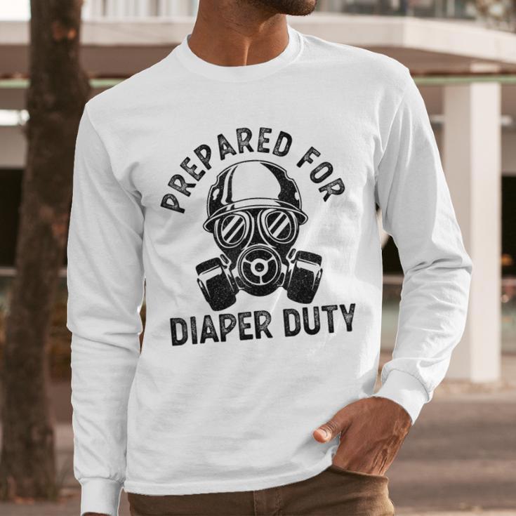 New Dad Prepared For Diaper Duty Men Long Sleeve T-Shirt New Dad Prepared For Diaper Duty Men Long Sleeve T-Shirt