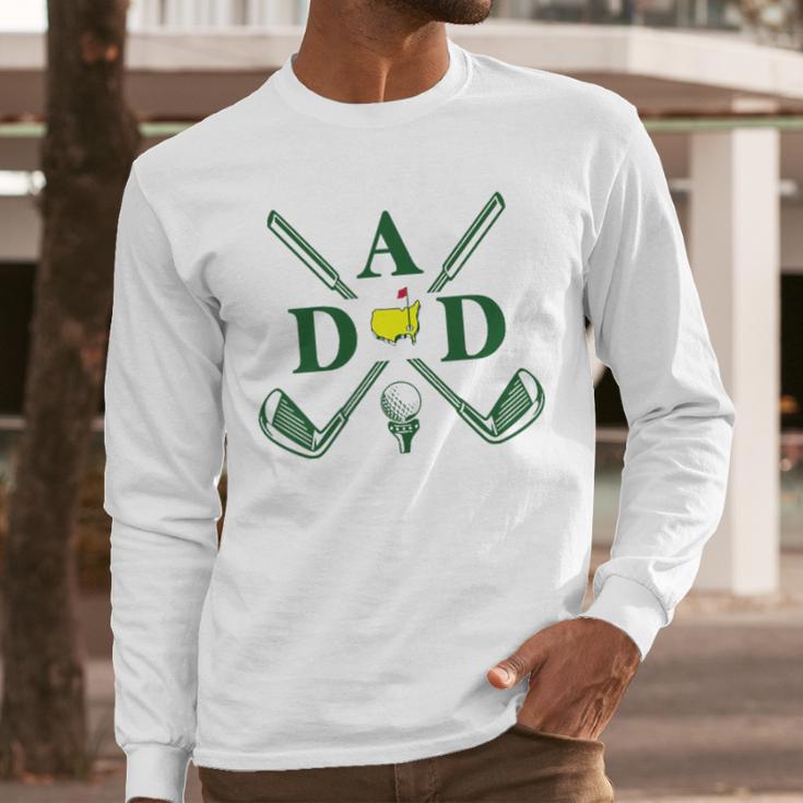 Par Dad Golf Matching Golfing Quote Party Pocket Men Long Sleeve T-Shirt