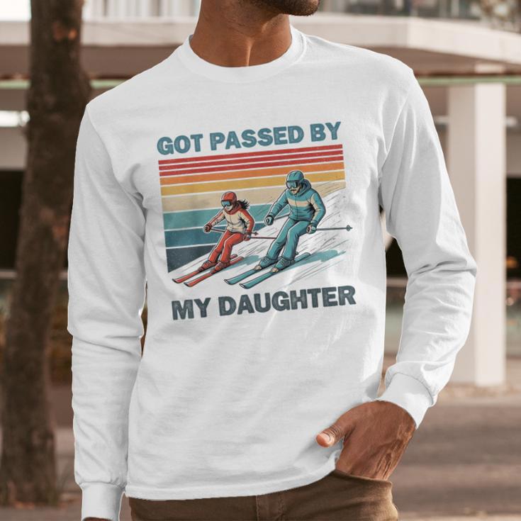 Got Passed By My Daughter Skiing Dad Men Long Sleeve T-Shirt