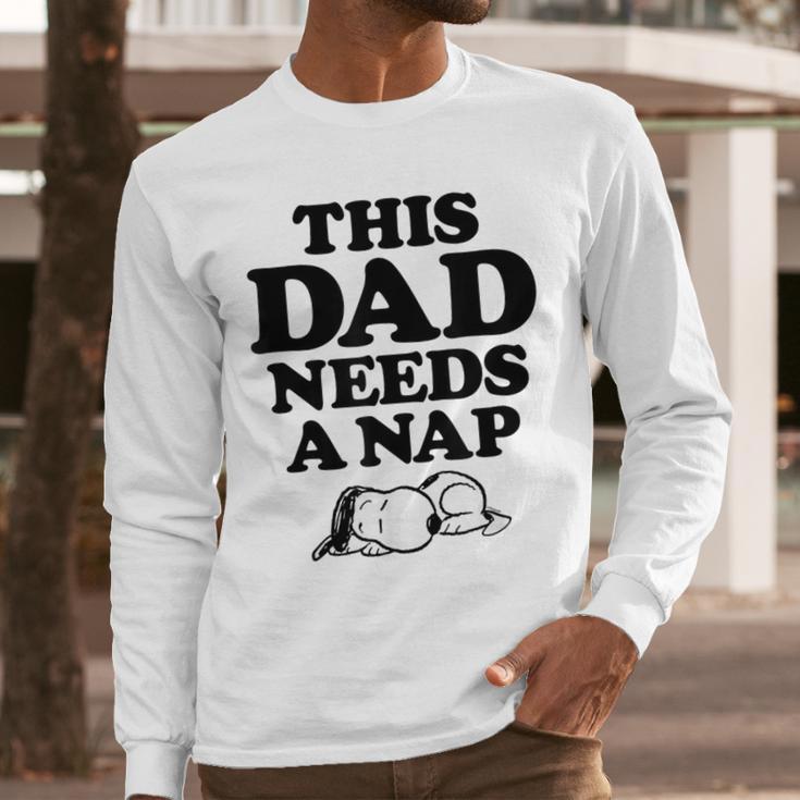 Peanuts This Dad Needs A Nap Men Long Sleeve T-Shirt