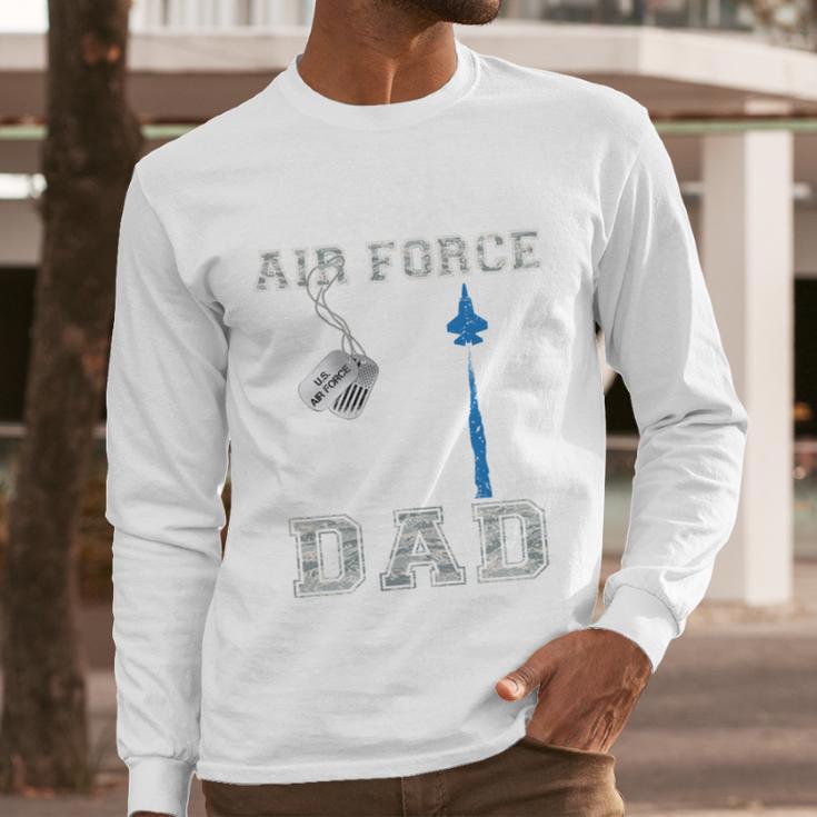 Proud Air Force Dad US Air Force Graduation Dad Men Long Sleeve T-Shirt