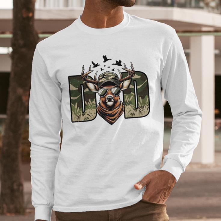 Retro Camo Dad Hunting Camouflage Deer Matching Men Long Sleeve T-Shirt Retro Camo Dad Hunting Camouflage Deer Matching Men Long Sleeve T-Shirt