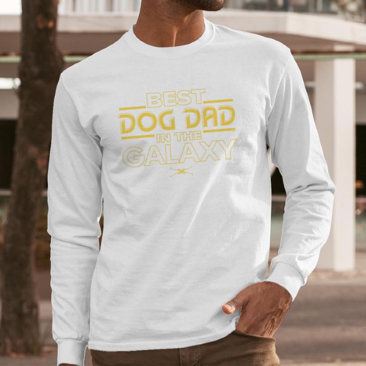 Star Wars Best Dog Dad In The Galaxy Birthday Father’s Day Premium Tri-Blend Men Long Sleeve T-Shirt