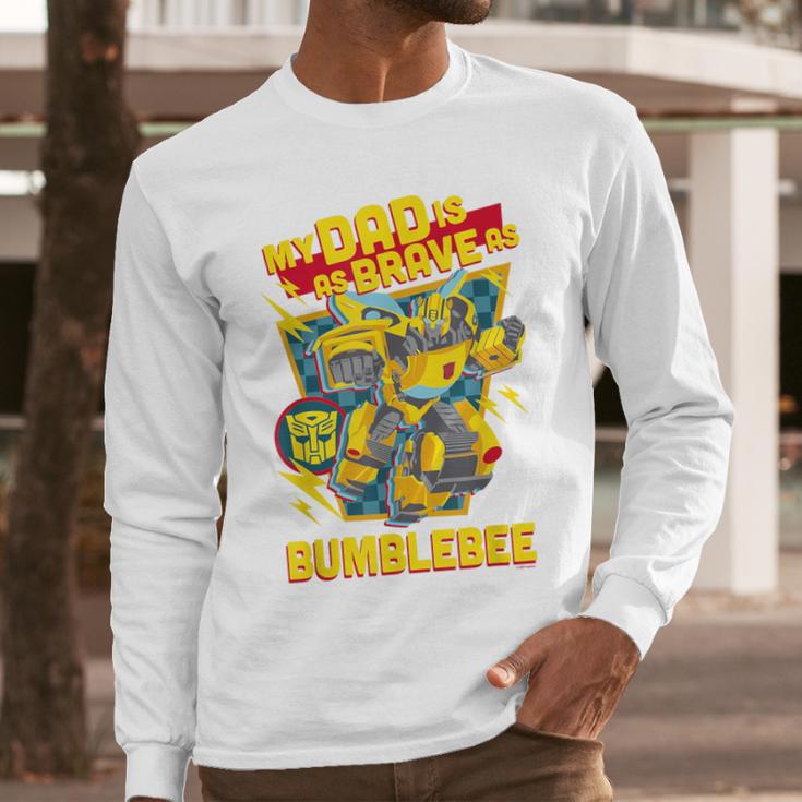 Transformers Father's Day Bumblebee My Dad Is Brave Men Long Sleeve T-Shirt