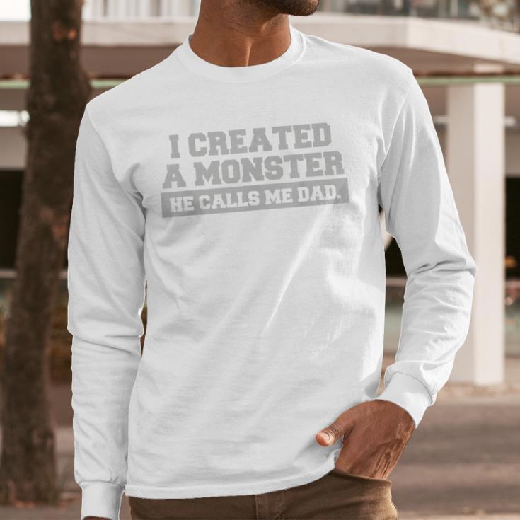 Tshirt For Dad From Son First 1st Time Father's Day Men Long Sleeve T-Shirt