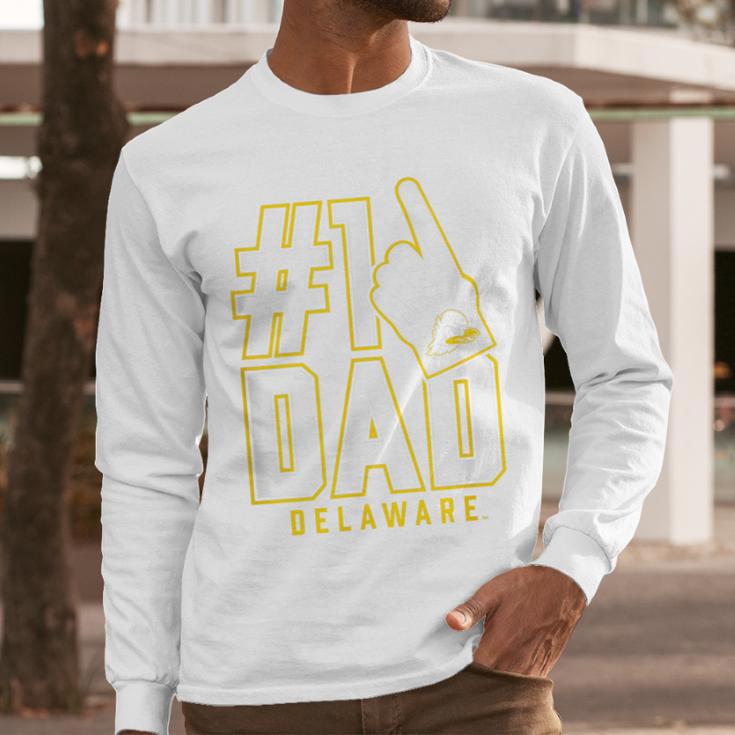 University Of Delaware Blue Hens 1 Dad Men Long Sleeve T-Shirt