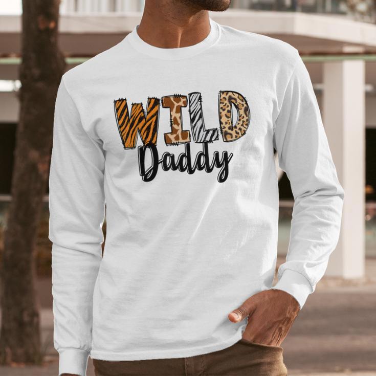 Wild Daddy Zoo Born Two Be Wild B-Day Safari Jungle Animal Men Long Sleeve T-Shirt