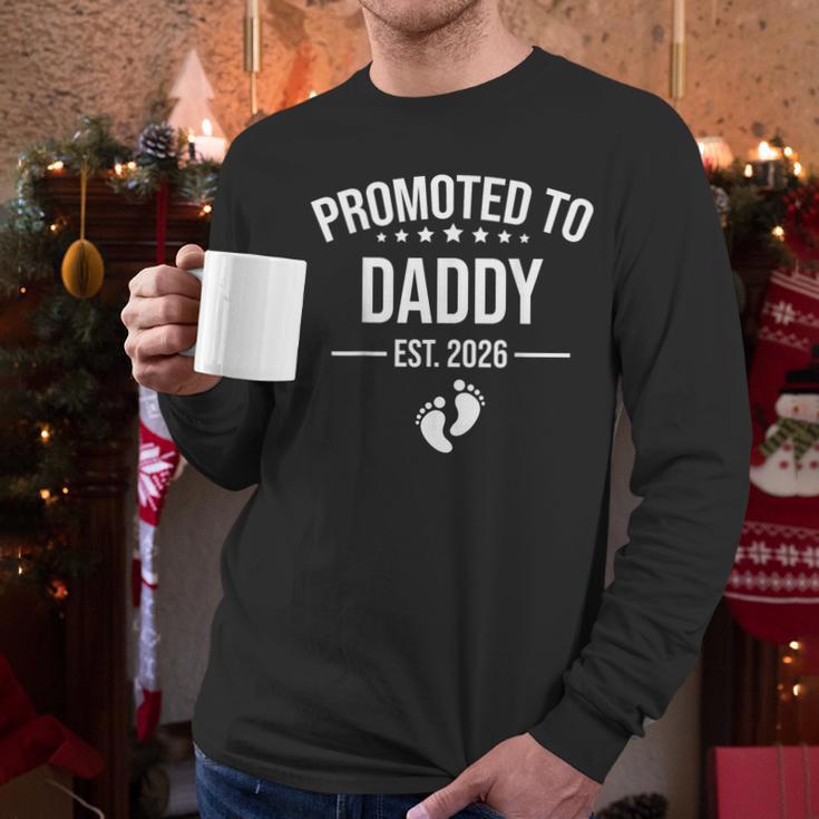 1st Time Dad EST 2026 New Dad New First Fathers Day Men Long Sleeve T-Shirt