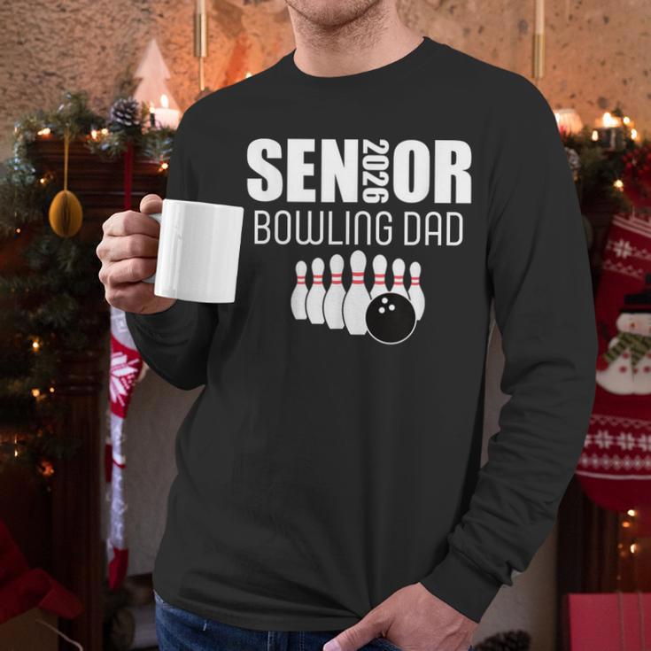 2026 Senior Bowling Dad Bowling Team Parent Helper Men Long Sleeve T-Shirt