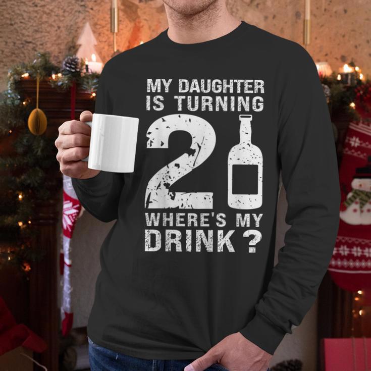 21st Birthday Dad Mom 21 Year Old My Daughter Squad Men Long Sleeve T-Shirt 21st Birthday Dad Mom 21 Year Old My Daughter Squad Men Long Sleeve T-Shirt
