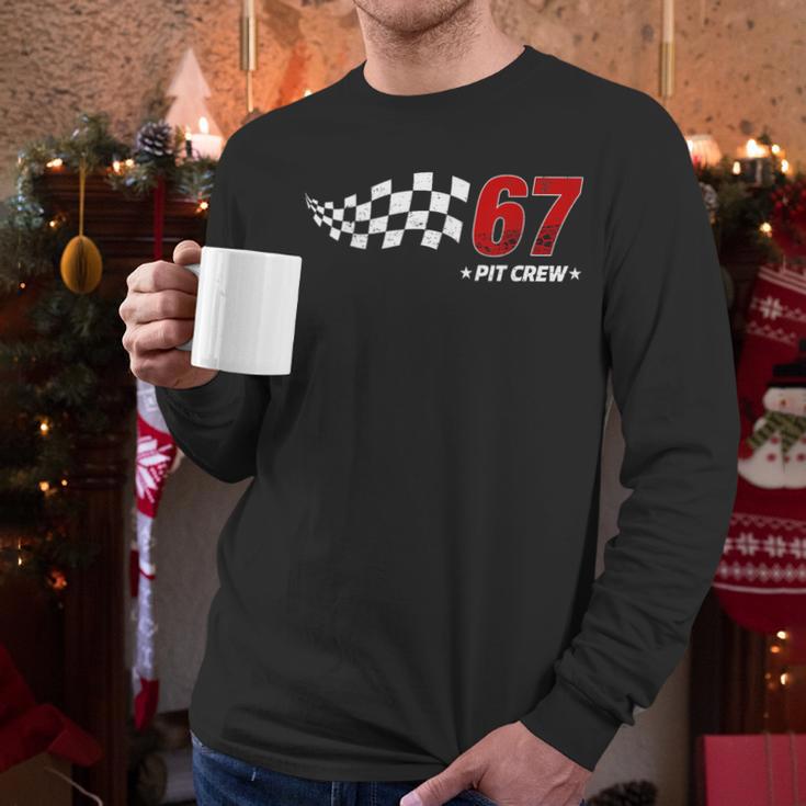 67 Pit Crew Six Seven Racing Birthday Race Car For Dad Mom Men Long Sleeve T-Shirt 67 Pit Crew Six Seven Racing Birthday Race Car For Dad Mom Men Long Sleeve T-Shirt
