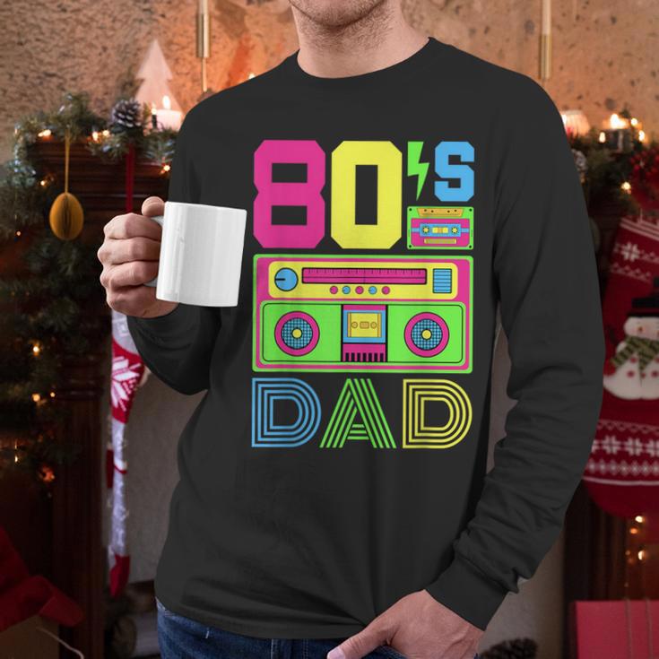 80s Dad 1980s Fashion Eighties Theme Outfit Fathers Day 80's Men Long Sleeve T-Shirt