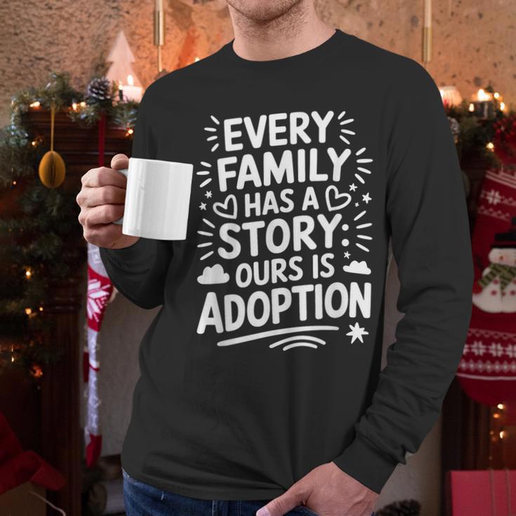 Adoptive Mom Adoption Dad And Adoption Day Foster Care Men Long Sleeve T-Shirt