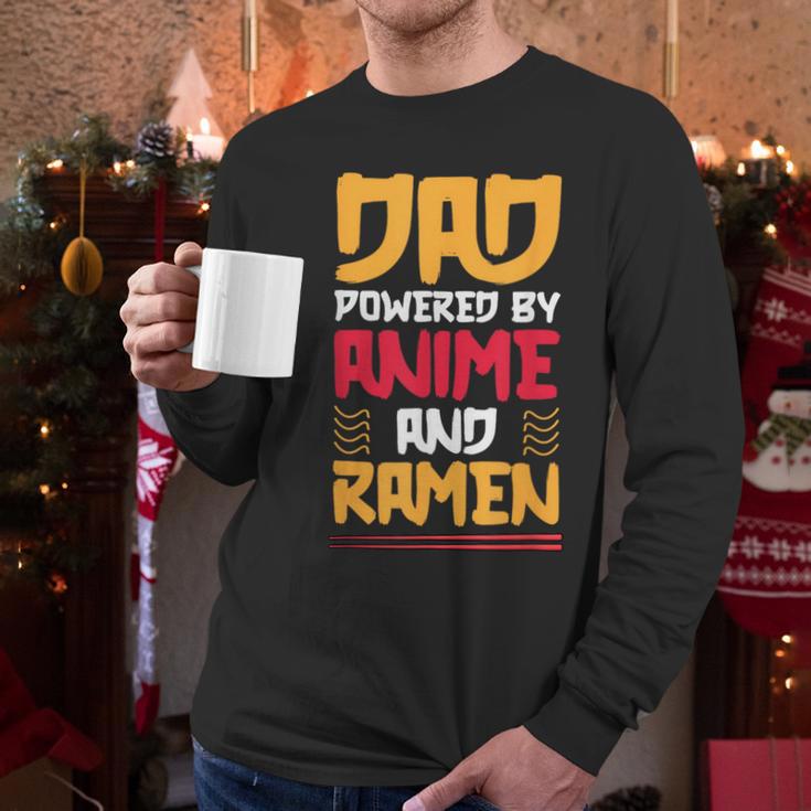 Anime Fathers Day Japanese Manga Otaku Kawaii Anime Dad Men Long Sleeve T-Shirt