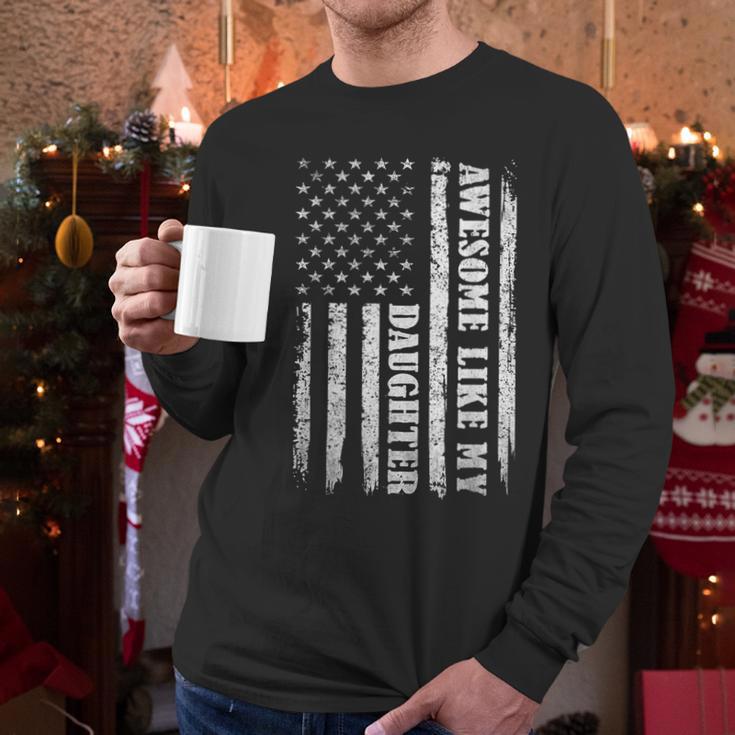 Awesome Like My Daughter Men For Dad Fathers Day Men Long Sleeve T-Shirt