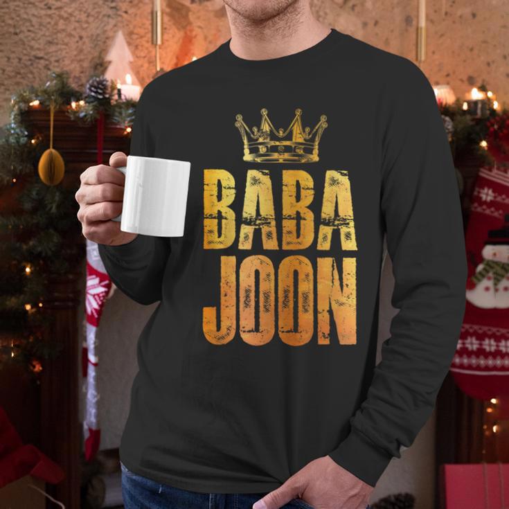 Baba Joon Persian Dad Iran Quote Iranian Fathers Day Men Long Sleeve T-Shirt