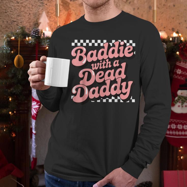 Baddie With A Dead Daddy Men Long Sleeve T-Shirt
