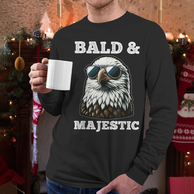 Bald & Majestic Sexy Bald Guy Dad Men Long Sleeve T-Shirt