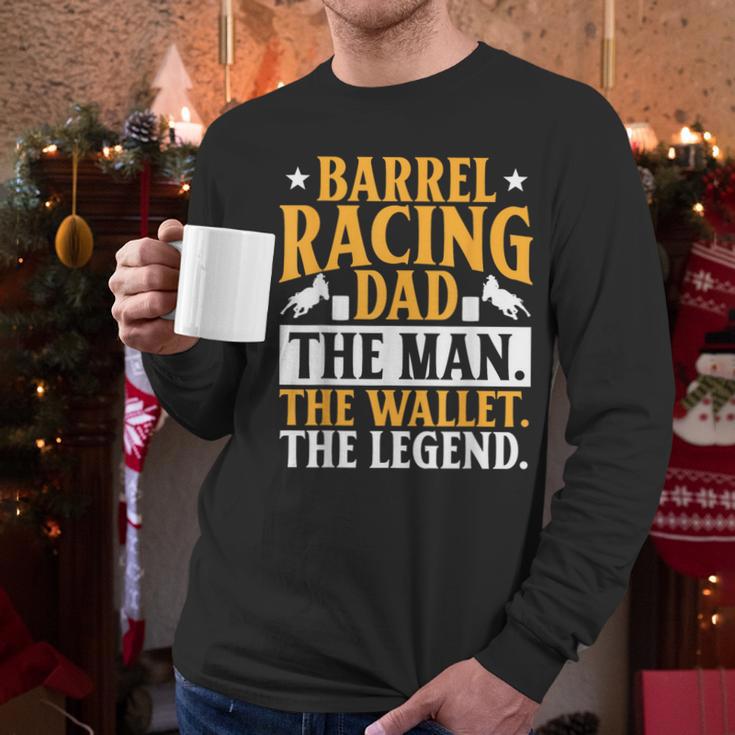 Barrel Racing Dad Horse Barrel Racer Men Long Sleeve T-Shirt