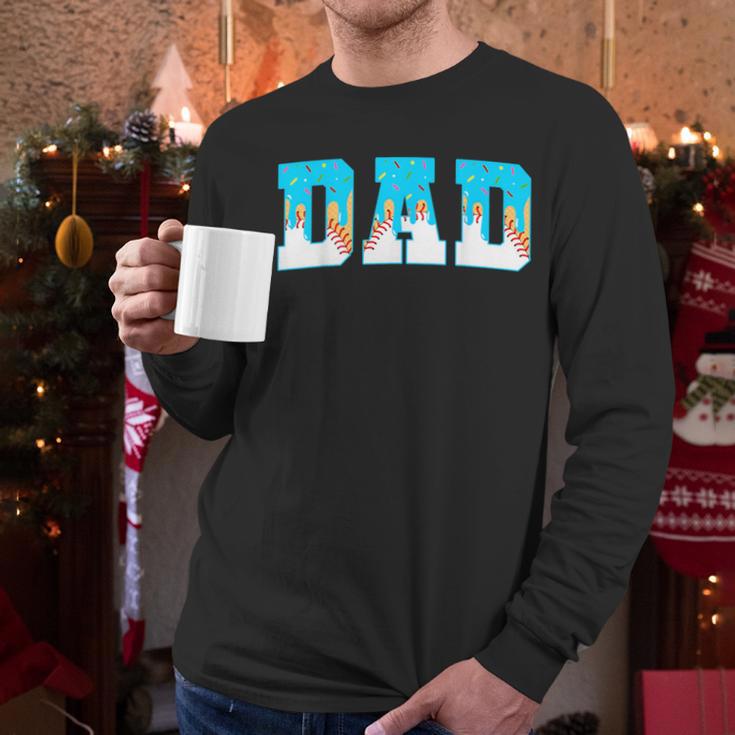 Baseball Dad Ice Cream Drip Happy Fathers Day Men Long Sleeve T-Shirt Baseball Dad Ice Cream Drip Happy Fathers Day Men Long Sleeve T-Shirt