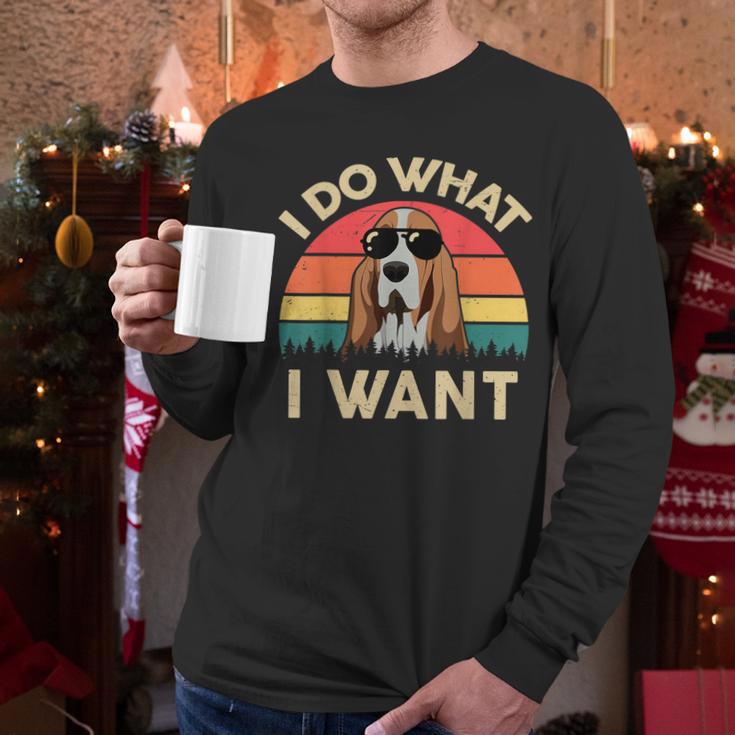 Basset Hound Shirts I Do What I Want Basset Hound Dad Men Long Sleeve T-Shirt Basset Hound Shirts I Do What I Want Basset Hound Dad Men Long Sleeve T-Shirt