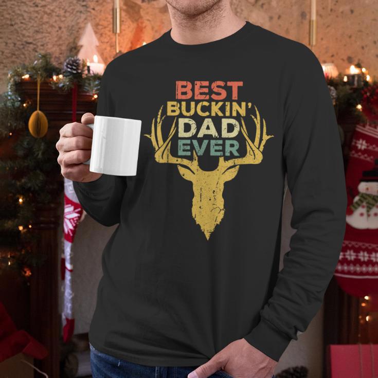 Best Buckin' Dad Ever Shirt Men Hunting Fathers Day Men Long Sleeve T-Shirt Best Buckin' Dad Ever Shirt Men Hunting Fathers Day Men Long Sleeve T-Shirt