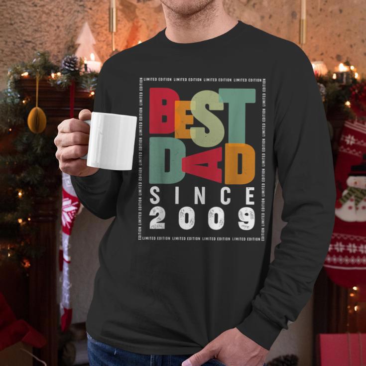Best Dad Since 2009 Fathers Day Retro Vintage Men Long Sleeve T-Shirt Best Dad Since 2009 Fathers Day Retro Vintage Men Long Sleeve T-Shirt