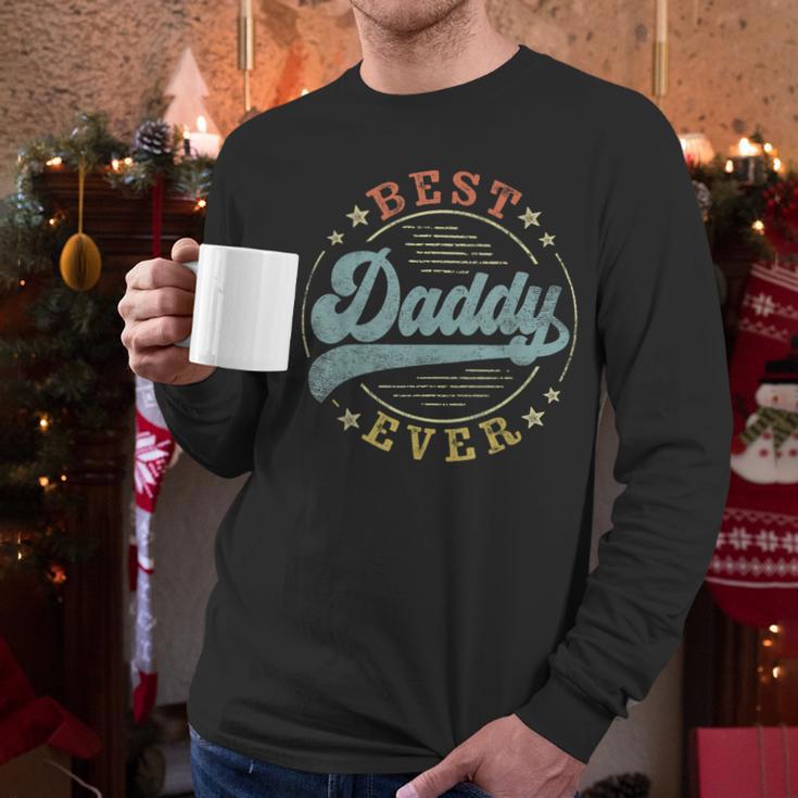 Best Daddy Ever Father's Day Daddy Vintage Emblem Men Long Sleeve T-Shirt