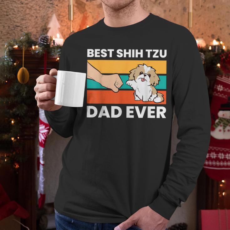 Best Shih Tzu Dad Ever Shih Tzu Men Long Sleeve T-Shirt