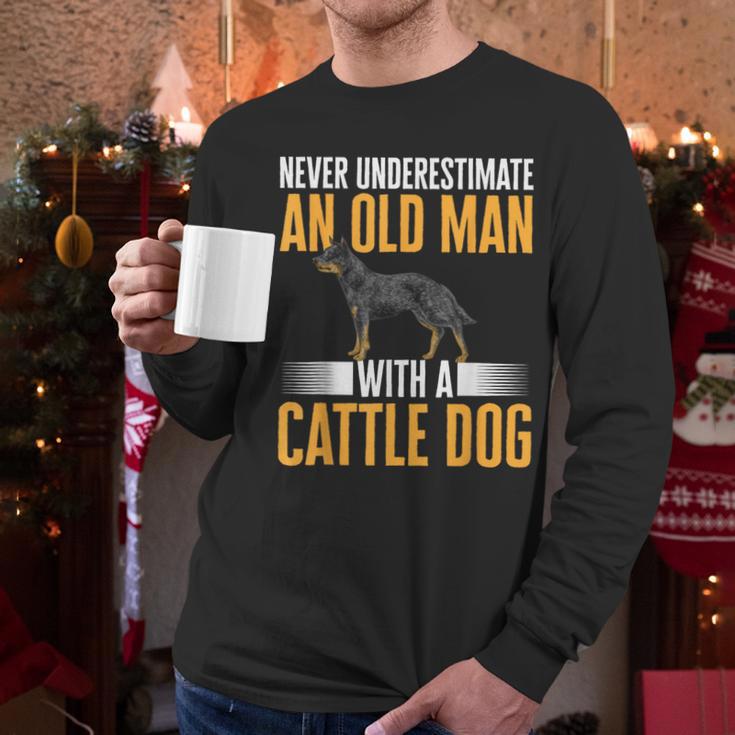 Blue Heeler Dad Australian Cattle Dog Men Men Long Sleeve T-Shirt