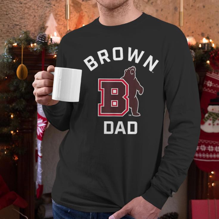 Brown University Bears Arched Dad Men Long Sleeve T-Shirt