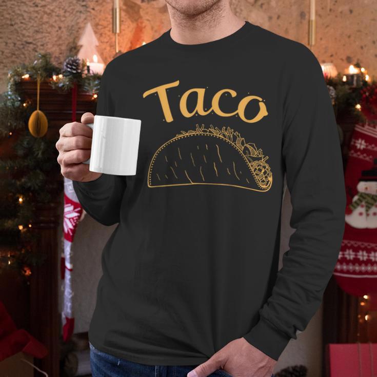 Burrito Taco Taquito Dad Mom Child Baby Matching Family Men Long Sleeve T-Shirt