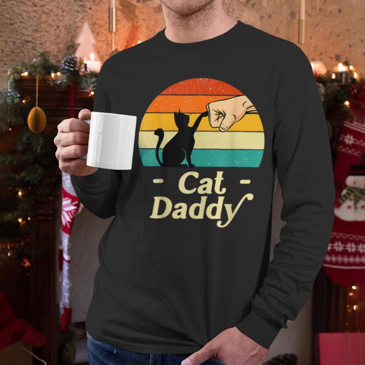 Cat Daddy Vintage Cat Lover Cat Dad Fathers Day Men Long Sleeve T-Shirt Cat Daddy Vintage Cat Lover Cat Dad Fathers Day Men Long Sleeve T-Shirt