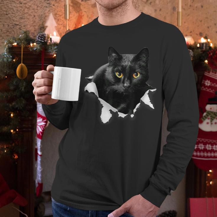 Cat Torn Cloth For Cat Lover Cat Dad Cat Mom Men Long Sleeve T-Shirt