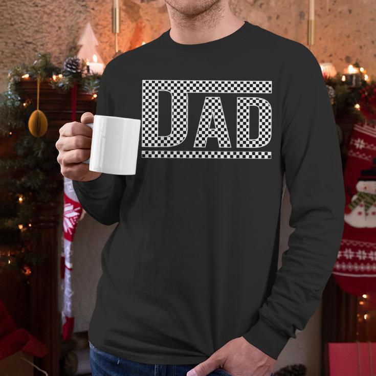 Checkered Dad Dad Father's Day Men Long Sleeve T-Shirt Checkered Dad Dad Father's Day Men Long Sleeve T-Shirt