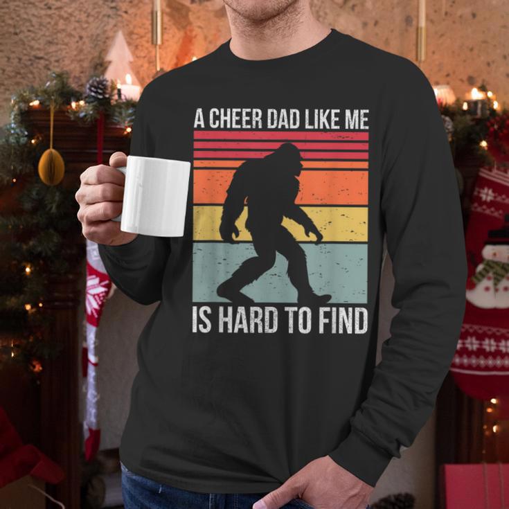 Cheer Dad Cheerleading Bigfoot Men Long Sleeve T-Shirt